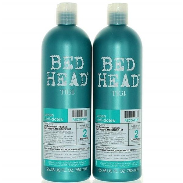 Tigi TIGI K0000588 8.45 oz Bed Head Urban Antidotes Recovery Shampoo & Conditioner Kit for Unisex - 2 Piece K0000588